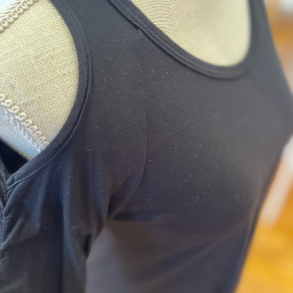 💜 5 for $25 or 3 for $18 XCVI black cold shoulder long sleeve tee - Picture 6 of 7